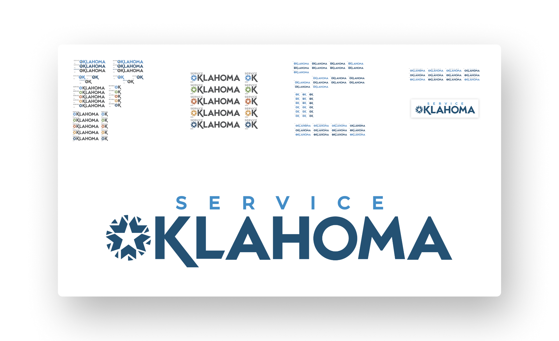 Service Oklahoma brand identity system.